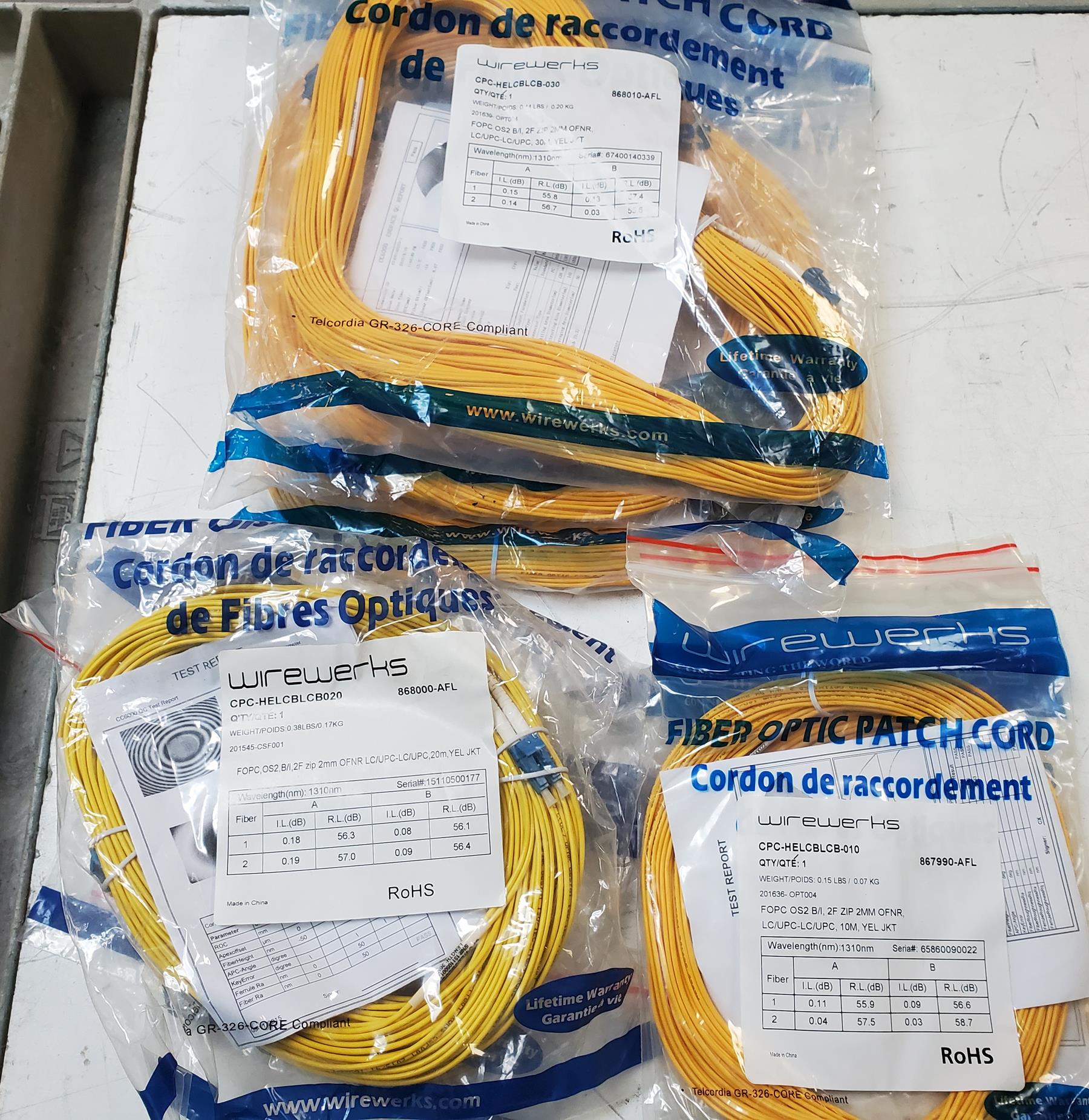 Similar product is AccuSource LC/UPC duplex patchcord lot
